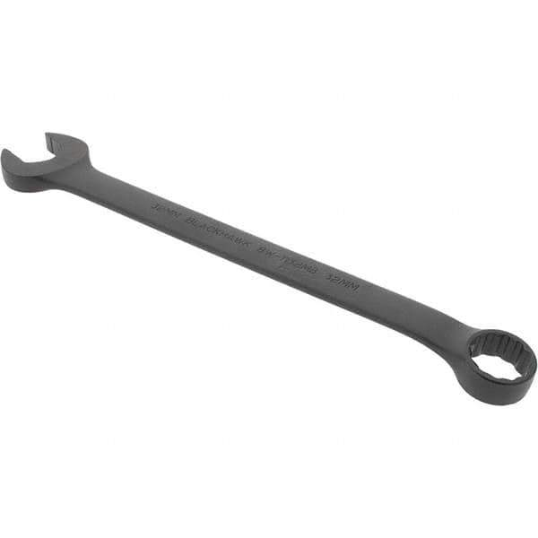 Blackhawk by Proto - 32mm 12 Point Offset Combination Wrench - 15° Offset Angle, 16.9" OAL, Steel, Black Finish - Industrial Tool & Supply