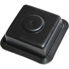 Made in USA - Flame Retardent ABS Housing Plastic Bearing Flange Mount - 2-9/16" Wide x 2-3/4" Outside Diam - Industrial Tool & Supply