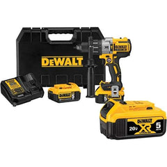 DeWALT - 20 Volt 1/2" Keyless Chuck Cordless Hammer Drill - 0 to 38,250 BPM, 0 to 2,000 RPM, Reversible - Industrial Tool & Supply
