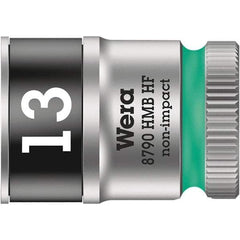 Wera - 3/8" Drive, Standard Hand Socket - Industrial Tool & Supply