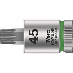 Wera - 3/8" Drive, T27 Torx Bit Socket - 4-13/64" OAL - Industrial Tool & Supply