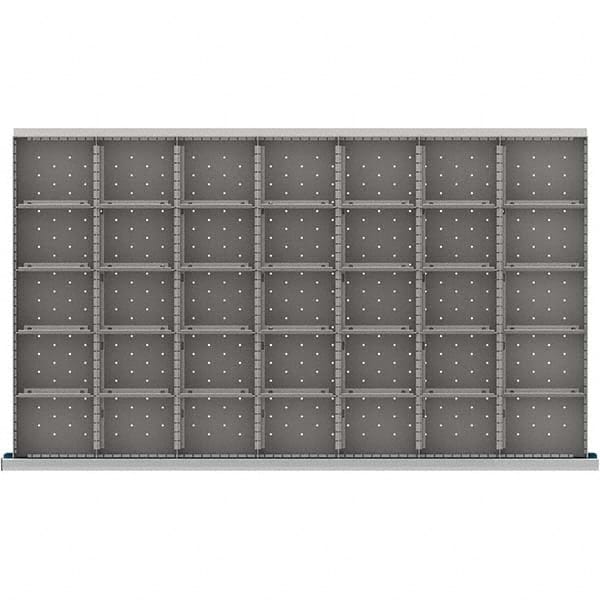 LISTA - 35-Compartment Drawer Divider Layout for 3.15" High Drawers - Industrial Tool & Supply