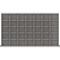 LISTA - 35-Compartment Drawer Divider Layout for 3.15" High Drawers - Industrial Tool & Supply