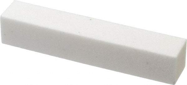 Norton - 80 Grit Aluminum Oxide Square Dressing Stick - 4 x 3/4 x 3/4, Medium Grade, Vitrified Bond - Industrial Tool & Supply