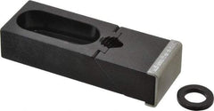 TE-CO - 3-7/8" OAL x 1-1/2" Overall Width, Standard Grip Nose, Steel Manual Edge Clamp - Black Oxide Coating, 7/8" High, 1/2" Socket Cap Screw Slot, 1-1/4" Travel - Industrial Tool & Supply