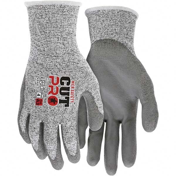 MCR Safety - Size XL, ANSI Cut Lvl A3, Puncture Lvl 4, Abrasion Lvl 4, Polyurethane Coated Cut & Puncture Resistant Gloves - Industrial Tool & Supply