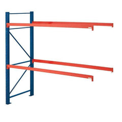 Steel King - 2 Shelf Add-On Box Formed Closed Steel Shelving - 22,780 Lb Capacity, 120" Wide x 96" High x 42" Deep, Powder Coat Blue - Industrial Tool & Supply