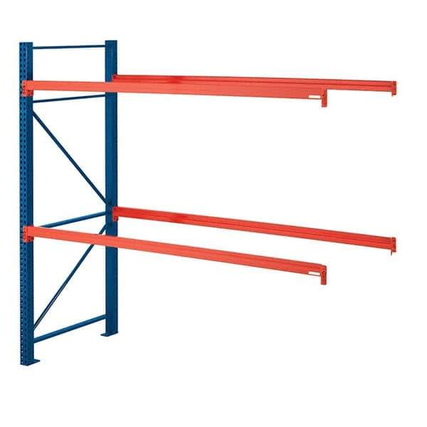 Steel King - 2 Shelf Add-On Box Formed Closed Steel Shelving - 22,780 Lb Capacity, 96" Wide x 96" High x 42" Deep, Powder Coat Blue - Industrial Tool & Supply
