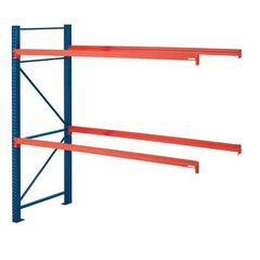 Steel King - 2 Shelf Add-On Box Formed Closed Steel Shelving - 22,780 Lb Capacity, 108" Wide x 96" High x 42" Deep, Powder Coat Blue - Industrial Tool & Supply