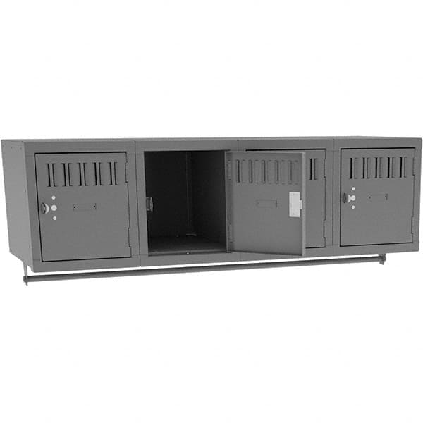Tennsco - 4 Door, 4 Tier, Welded Locker - Industrial Tool & Supply