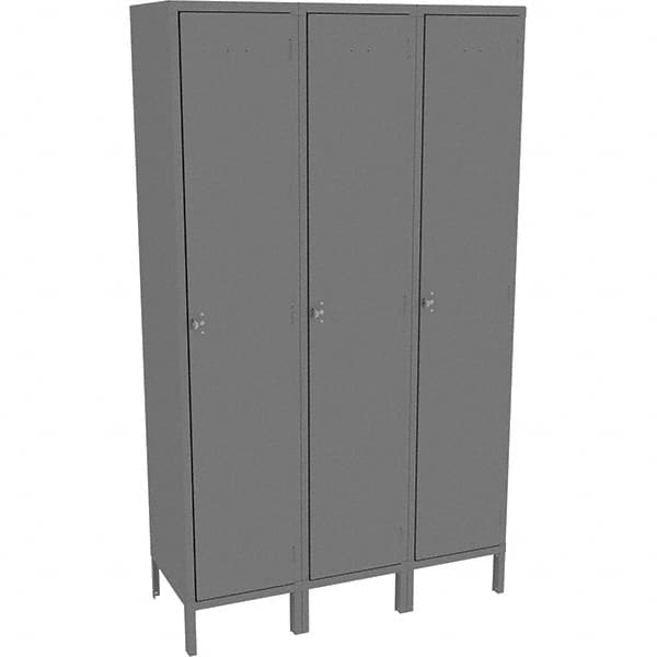 Tennsco - 3 Door, 1 Tier, Welded Locker - Industrial Tool & Supply