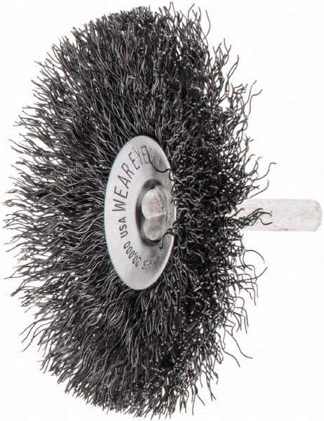 Anderson - 1/8" Shank Diam, Cup Brush - 0.0118 Wire Diam - Industrial Tool & Supply