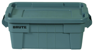 Brute 20 Gallon Tote - Lid snaps tight - Ribbed bottom - Industrial Tool & Supply