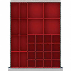 LISTA - 28-Compartment Drawer Divider Layout for 2.17" High Drawers - Industrial Tool & Supply
