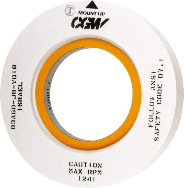 Camel Grinding Wheels - 20" Diam x 10" Hole x 3" Wide Centerless & Cylindrical Grinding Wheel - 60 Grit, Aluminum Oxide, Type 7, Medium Grade, Vitrified Bond, Two Side Recess - Industrial Tool & Supply