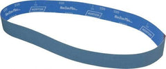 Norton - 2" Wide x 48" OAL, 220 Grit, Zirconia Alumina Abrasive Belt - Zirconia Alumina, Very Fine, Coated, X Weighted Cloth Backing, Series R823 - Industrial Tool & Supply
