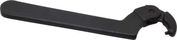 Proto - 3/4" to 2" Capacity, Black Oxide Finish, Adjustable Pin Spanner Wrench - 6-3/8" OAL, 1/8" Hook Pin Height - Industrial Tool & Supply