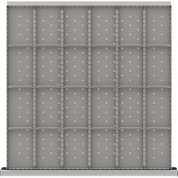 LISTA - 24-Compartment Drawer Divider Layout for 3.15" High Drawers - Industrial Tool & Supply