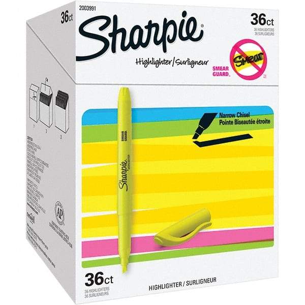 Sharpie - Markers & Paintsticks Type: Marker Color: Yellow - Industrial Tool & Supply