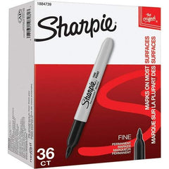 Sharpie - Markers & Paintsticks Type: Permanent Color: Black - Industrial Tool & Supply
