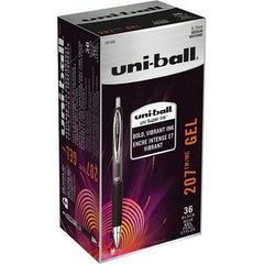 Uni-Ball - Pens & Pencils Type: Retractable Gel Color: Black - Industrial Tool & Supply