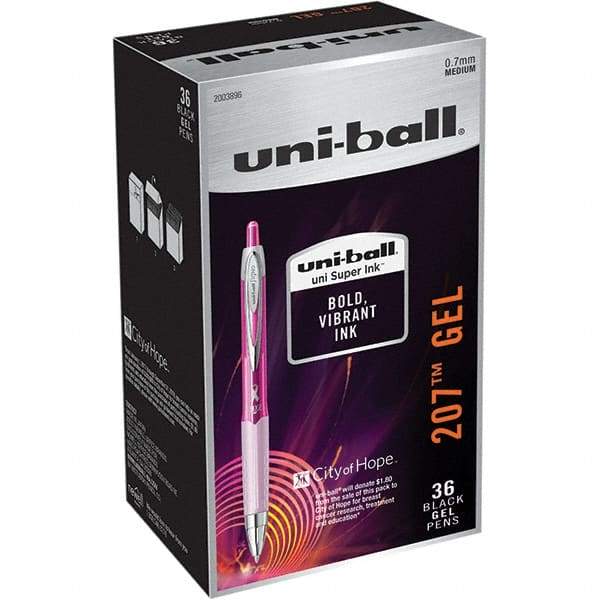 Uni-Ball - Pens & Pencils Type: Retractable Gel Color: Black - Industrial Tool & Supply