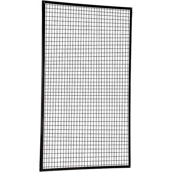 Vestil - 5' Long x 8' High, Black Hinged Door - Industrial Tool & Supply