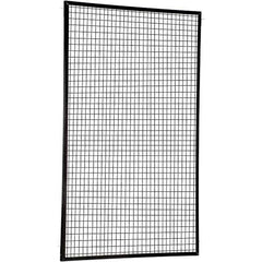 Vestil - 5' Long x 8' High, Black Hinged Door - Industrial Tool & Supply