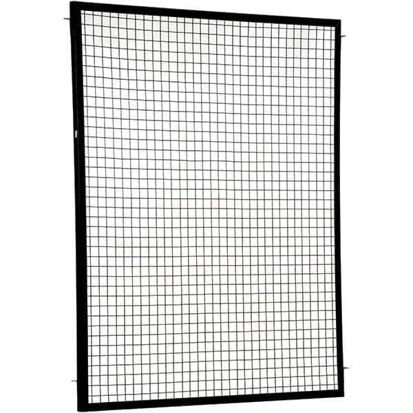 Vestil - 5' Long x 6' High, Black Hinged Door - Industrial Tool & Supply