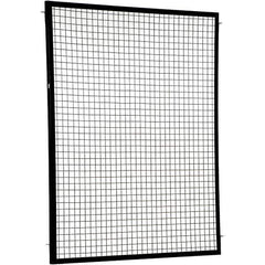Vestil - 5' Long x 6' High, Black Hinged Door - Industrial Tool & Supply