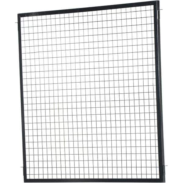 Vestil - 5' Long x 5' High, Black Hinged Door - Industrial Tool & Supply