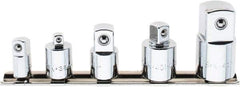 SK - 5 Piece Socket Adapter Set - 1/4F x 3/8M, 3/8F x 1/4M, 3/8F x 1/2M, 1/2F x 3/8M, 1/2F x 3/4M - Industrial Tool & Supply