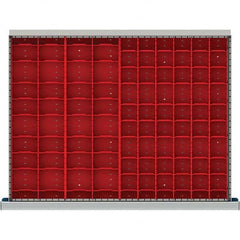 LISTA - 60-Compartment Drawer Divider Layout for 2.17" High Drawers - Industrial Tool & Supply