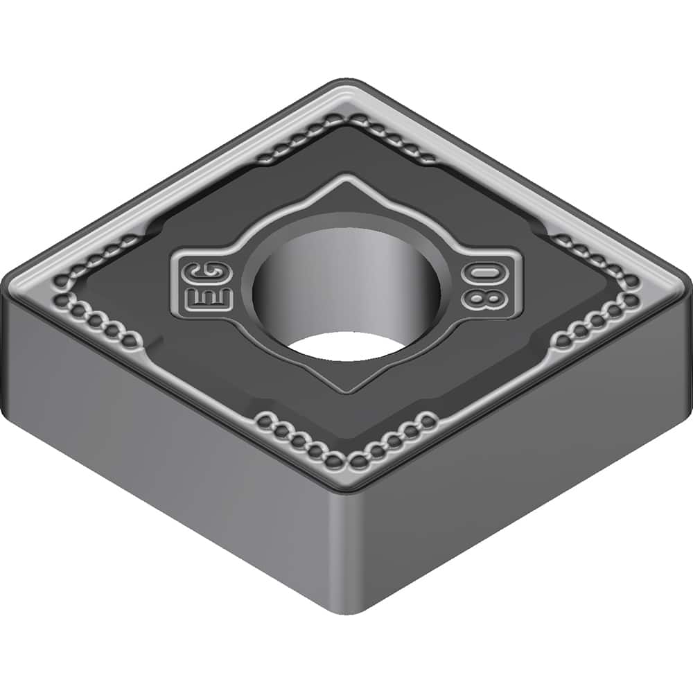 CNMG332EEG AC6030M Carbide Turning Insert Absotech Finish, 0.3819″ Long, 3/8″ Inscribed Circle, 0.0315″ Corner Radius, 0.1874″ Thick, Series AC6000M