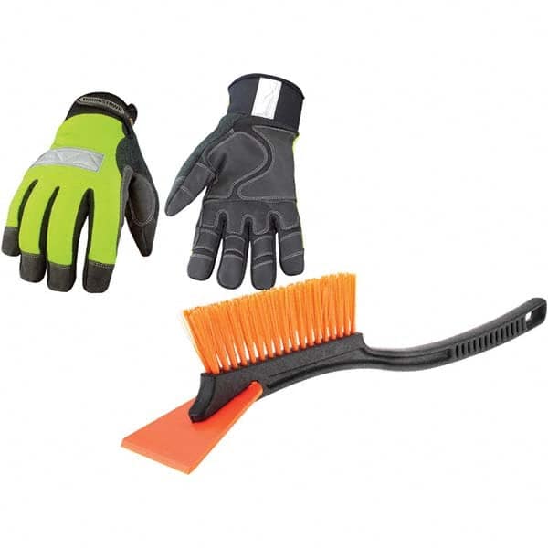 Youngstown - Size XL (10) 3M Scotchlite, Synthetic Leather & Microfleece Windproof & Cold & Heat Protection High Visibility Work Gloves - Industrial Tool & Supply