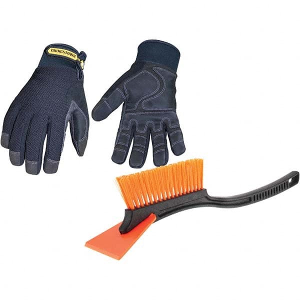 Youngstown - Size L (9) Synthetic Suede Cold Protection & Waterproof Work Gloves - Industrial Tool & Supply