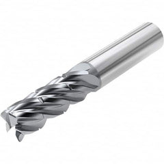 Niagara Cutter - 3/8" Diam 5 Flute Solid Carbide 0.0312" Corner Radius End Mill - Industrial Tool & Supply