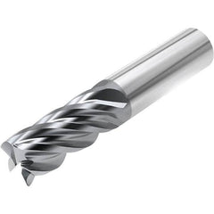 Niagara Cutter - 3/8" Diam 5 Flute Solid Carbide 0.06" Corner Radius End Mill - Industrial Tool & Supply