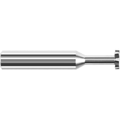 Harvey Tool - 1/2" Cut Diam, 1/4" Cut Width, 1/2" Shank, Staggered-Tooth Woodruff Keyseat Cutter - Exact Industrial Supply