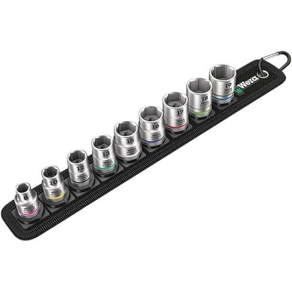 Wera - Hex & Torx Bit Socket Sets Type: Hex Bit Socket Set Drive Size: 3/8 - Industrial Tool & Supply