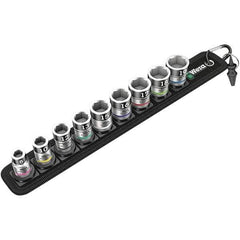 Wera - Hex & Torx Bit Socket Sets Type: Hex Bit Socket Set Drive Size: 3/8 - Industrial Tool & Supply