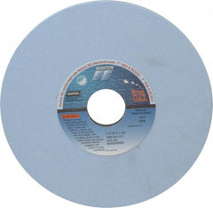 Norton - 7" Diam x 1-1/4" Hole x 1/4" Thick, J Hardness, 100 Grit Surface Grinding Wheel - Ceramic, Type 1, Fine Grade, 3,600 Max RPM, Vitrified Bond, No Recess - Industrial Tool & Supply