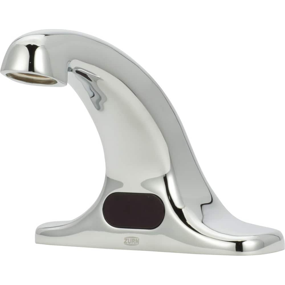 Zurn - Electronic & Sensor Faucets; Type: Sensor ; Style: Manual mixing valve ; Type of Power: Battery ; Spout Type: Standard ; Mounting Centers: 3 (Inch); Finish/Coating: Polished Chrome - Exact Industrial Supply