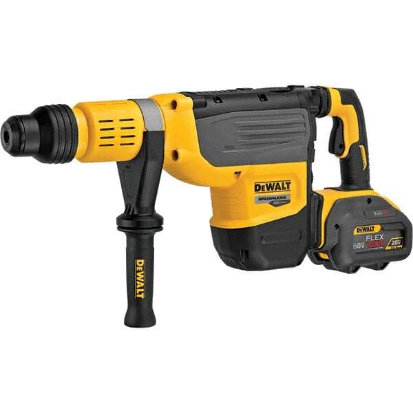 DeWALT - 60 Volt 2" SDS Max Chuck Cordless Rotary Hammer - 2210 BPM, 290 RPM, Reversible - Industrial Tool & Supply
