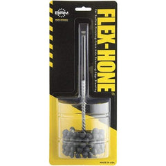 Brush Research Mfg. - 3-1/8" Bore Diam, 180 Grit, Silicon Carbide Flexible Hone - Medium, 1-1/2" OAL - Industrial Tool & Supply