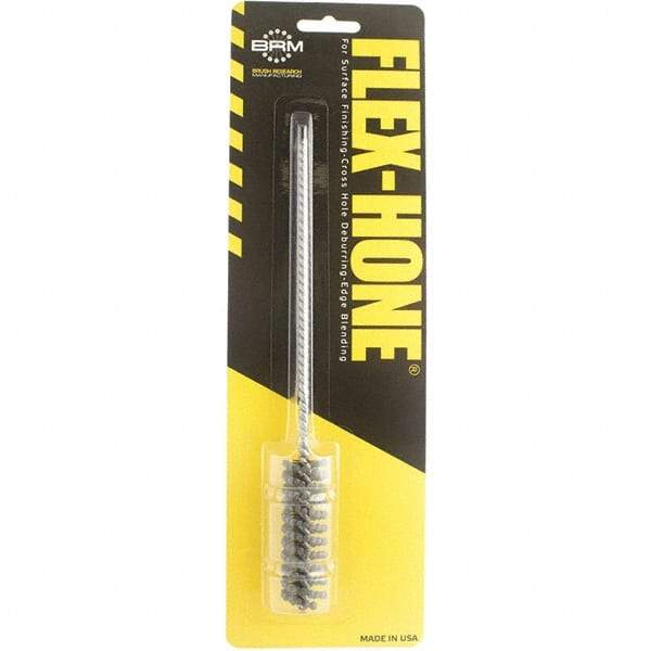 Brush Research Mfg. - 18mm Bore Diam, 240 Grit, Boron Carbide Flexible Hone - Medium, 2-1/2" OAL - Industrial Tool & Supply