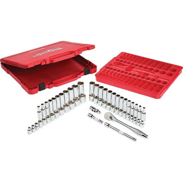 Milwaukee Tool - Socket Sets Measurement Type: Inch/Metric Drive Size: 3/8 - Industrial Tool & Supply