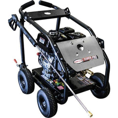 Simpson - Gas, 7.9 hp, 4,000 psi, 3.5 GPM, Cold Water Pressure Washer - AAA Triplex, 50' x 3/8" Hose - Industrial Tool & Supply