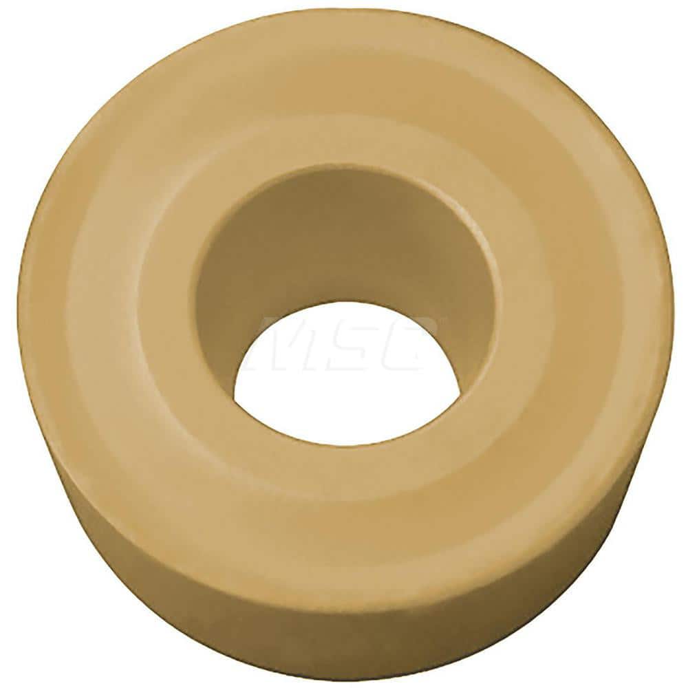 Kyocera RCMX 1003M0 CA5525 Grade CVD Carbide, 7 Degree, Round, Positive Rake Angle, Turning Insert for Light Interruption and Medium in (P) Carbon/Alloy Steel