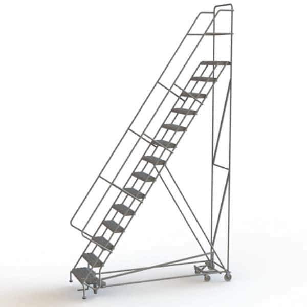 TRI-ARC - Rolling & Wall Mounted Ladders & Platforms Type: All-Directional Ladder Style: Rolling Safety Ladder - Industrial Tool & Supply